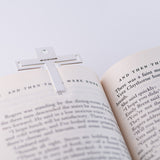 silver cross, sterling silver holy cross,  silver gifts, christening gift, bookmark