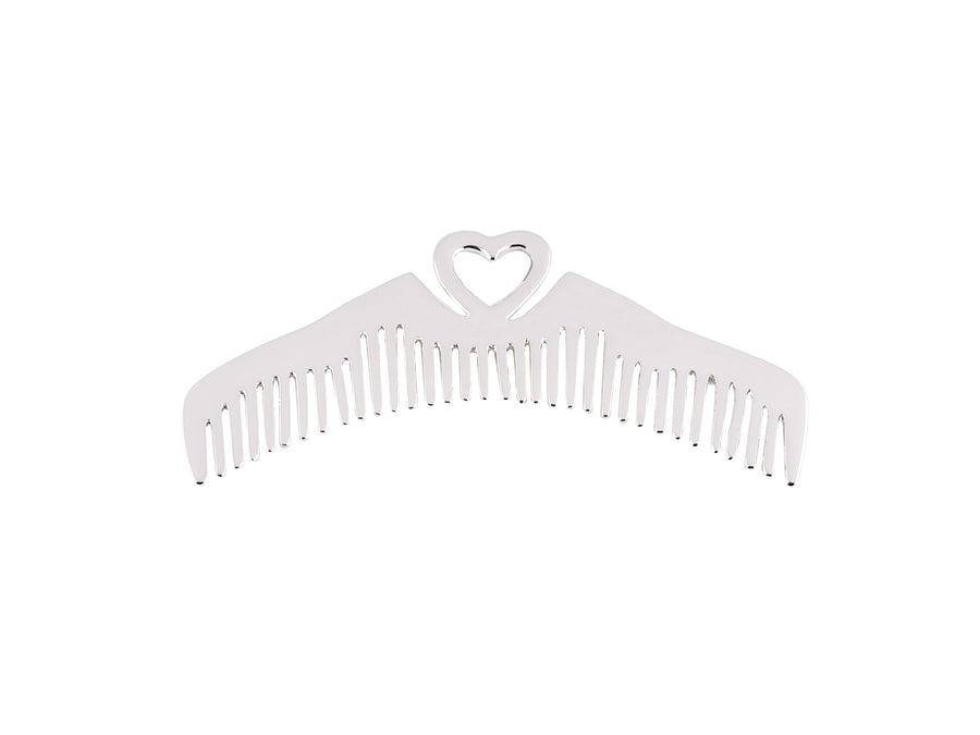 Sterling Silver Heart Comb, Baby comb, Christening gift