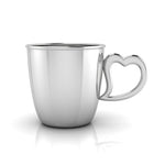 Sterling Silver Heart Cup, Silver Mug, baby cup, christening cup, christening mug