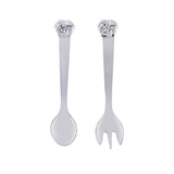 Sterling Silver Elephantus Spoon,Fork Set